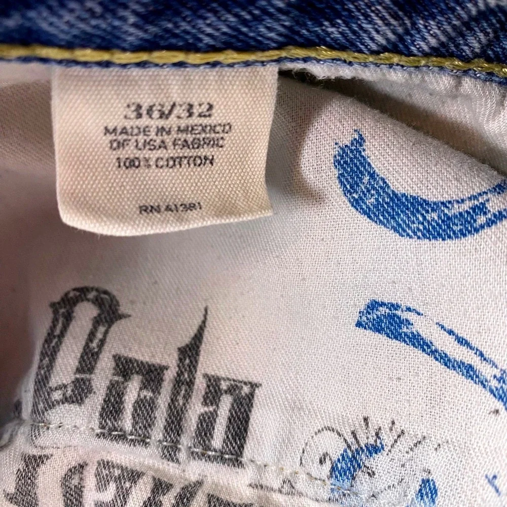 Polo Ralph Lauren 867 Classic Fit Jeans Mens 36x32 Light Wash Vintage‎ Y2K Denim